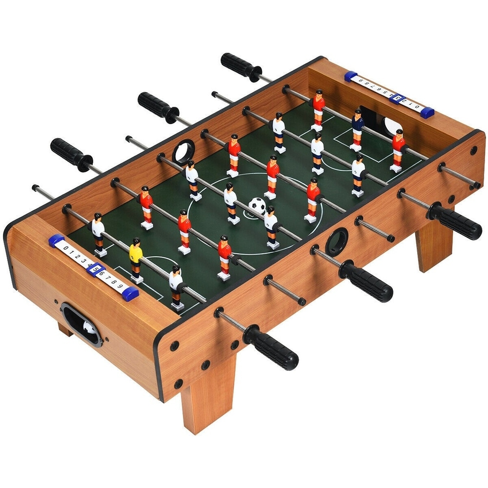 Football Table for Home Indoor Game Room Foosball Game Table for Adults & Kids Bar DORTALA 42 Foosball Table Competition Sized Wooden Soccer Foosball Table with 2 Balls 